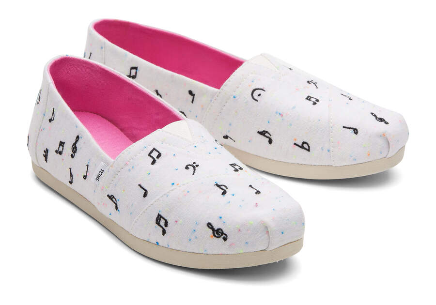 Natural Music Notes Women's Toms Alpargata Music Notes Alpargatas Ireland | IE750-972