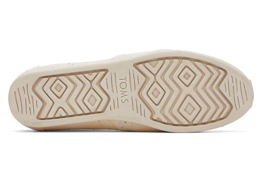 Natural Speckled Slub Women's Toms Alpargata Speckled Recycled Cotton Alpargatas Ireland | IE048-673