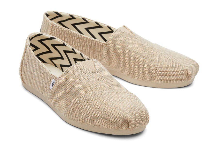 Natural Wide Women's Toms Alpargata Heritage Canvas Wide Width Alpargatas Ireland | IE315-606