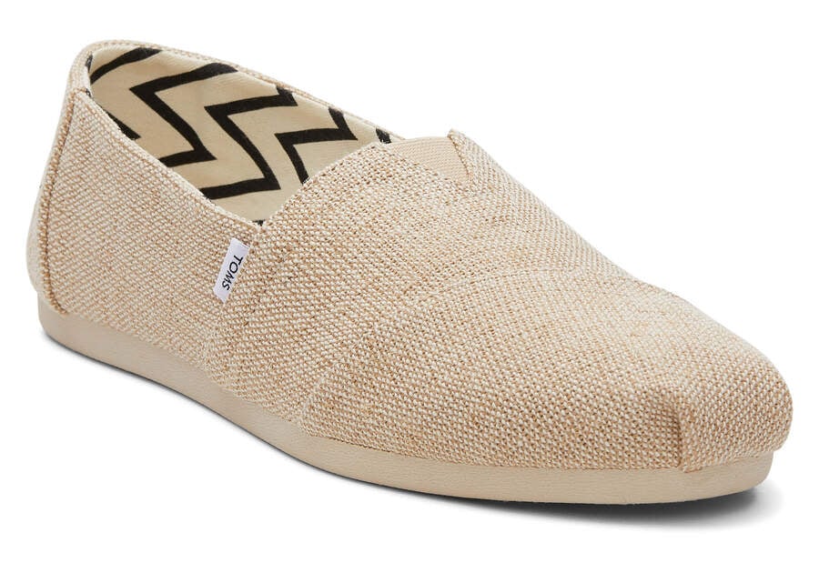 Natural Wide Women's Toms Alpargata Heritage Canvas Wide Width Alpargatas Ireland | IE315-606