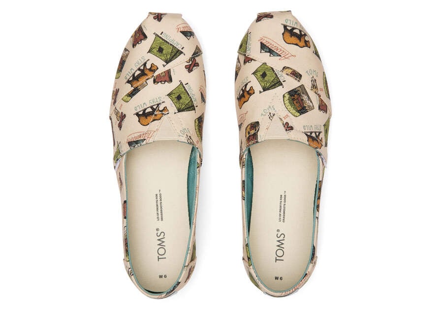 Natural Women's Toms Alpargata Camping Alpargatas Ireland | IE587-103