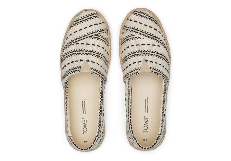 Natural Women's Toms Alpargata Chunky Global Woven Rope Espadrille Espadrilles Ireland | IE811-495