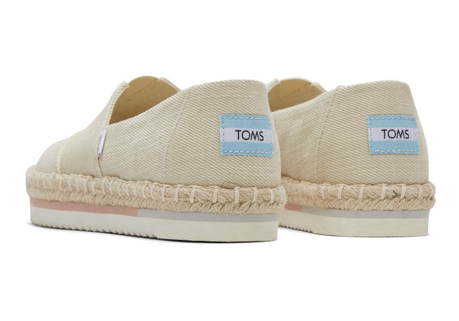 Natural Women's Toms Alpargata Rope Platform Espadrilles Ireland | IE686-982