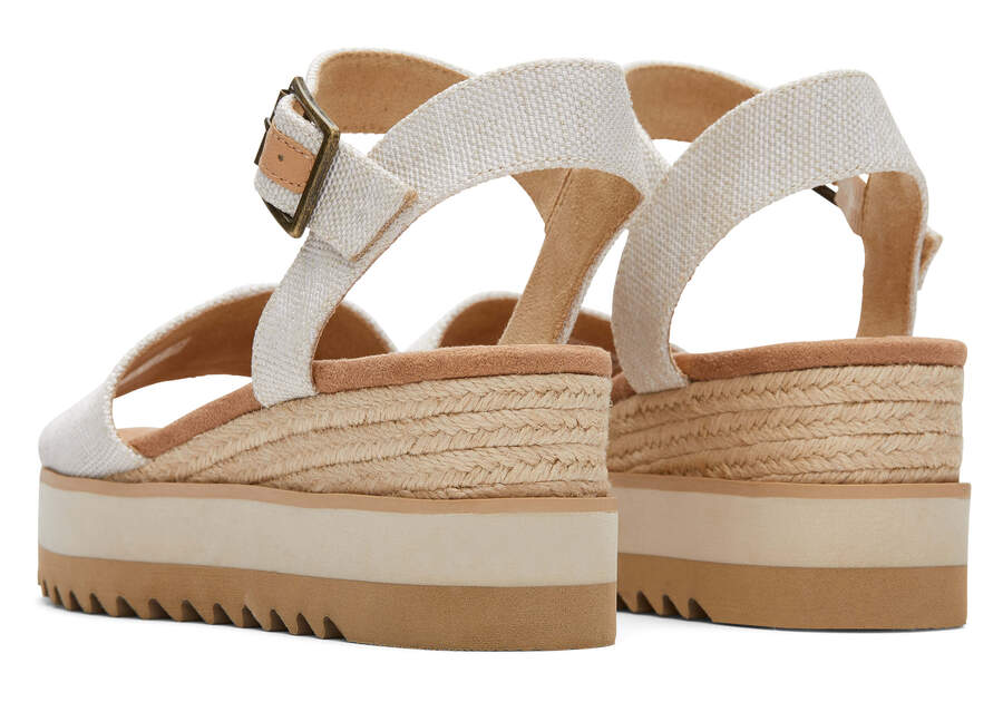 Natural Women's Toms Diana Wedge Sandal Sandals Ireland | IE208-350