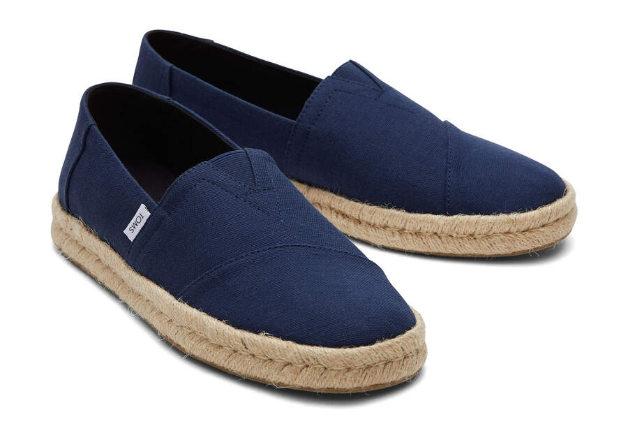 Navy Men's Toms Alpargata Rope 2.0 Alpargatas Ireland | IE561-836