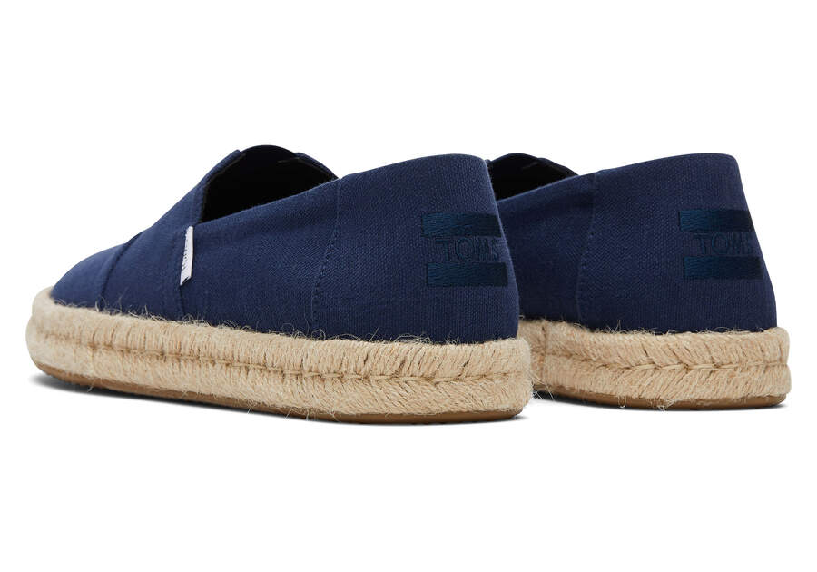 Navy Men's Toms Alpargata Rope 2.0 Alpargatas Ireland | IE561-836