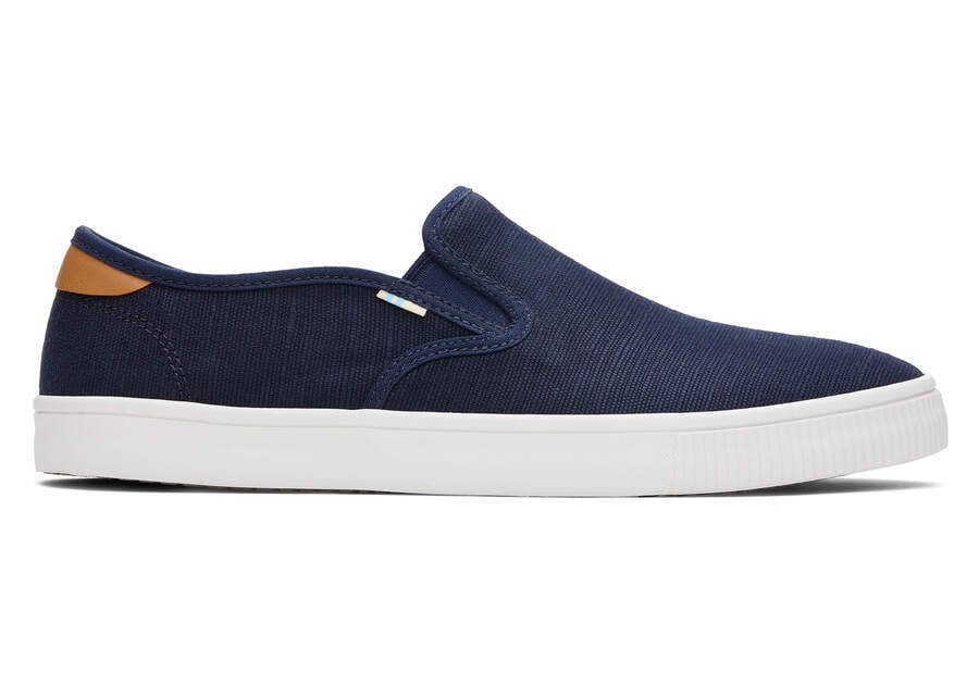 Navy Men\'s Toms Baja Slip On Slip On Ireland | IE166-801