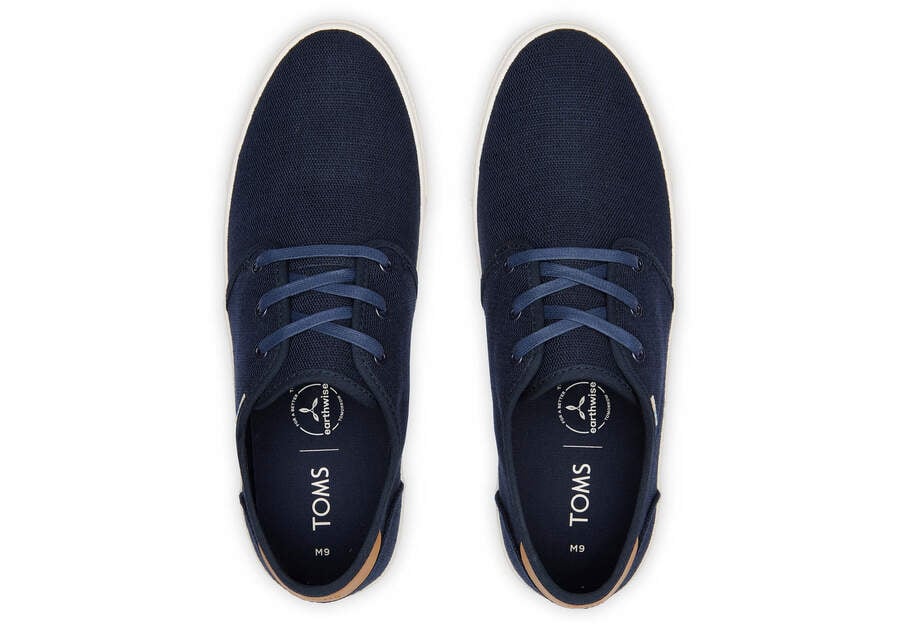 Navy Men's Toms Carlo Sneaker Sneakers Ireland | IE552-826