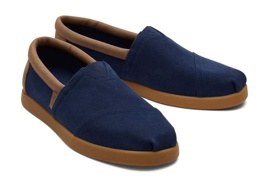 Navy Nubuck Men's Toms Alp Fwd Alpargatas Ireland | IE365-800