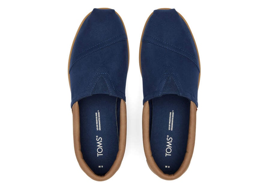 Navy Nubuck Men's Toms Alp Fwd Alpargatas Ireland | IE365-800