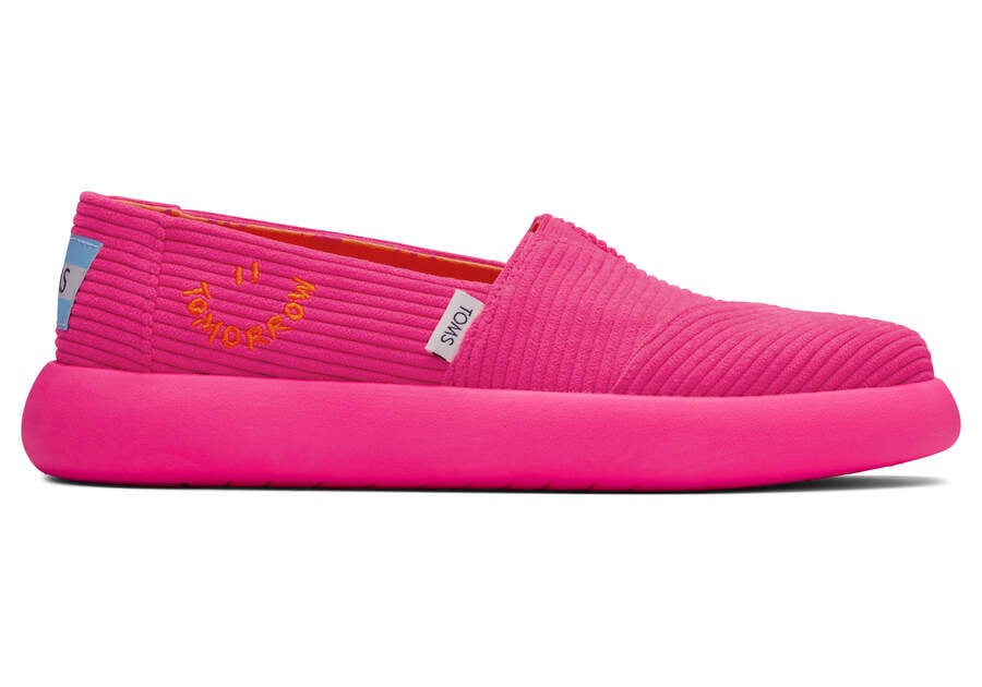 Neon Pink Women\'s Toms Mallow Sneakers Ireland | IE015-167