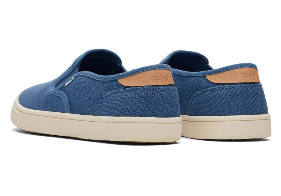 Ocean Blue Men's Toms Baja Slip On Sneakers Ireland | IE186-664