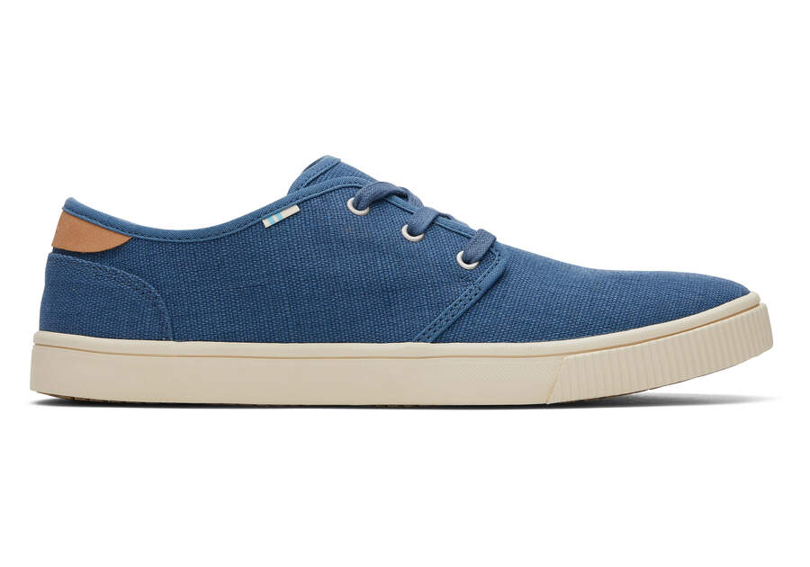 Ocean Blue Men\'s Toms Carlo Sneaker Sneakers Ireland | IE590-241