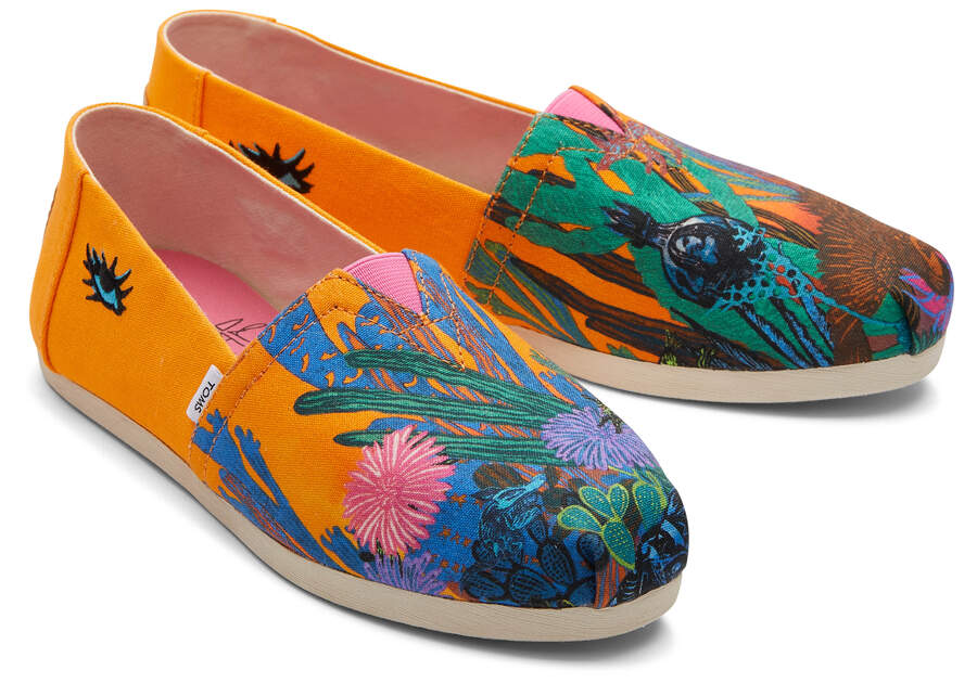 Orange Women's Toms x Stephanie Mercado Alpargatas Ireland | IE460-679