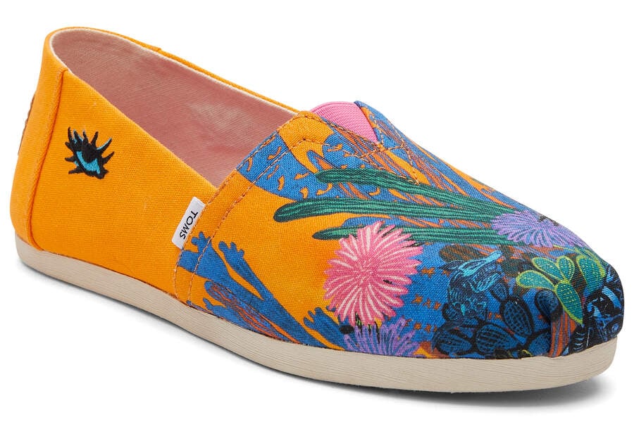 Orange Women's Toms x Stephanie Mercado Alpargatas Ireland | IE460-679