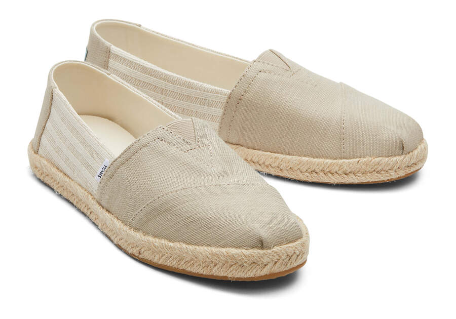 Oxford Tan Women's Toms Alpargata Recycled Cotton Rope Espadrille Espadrilles Ireland | IE639-355