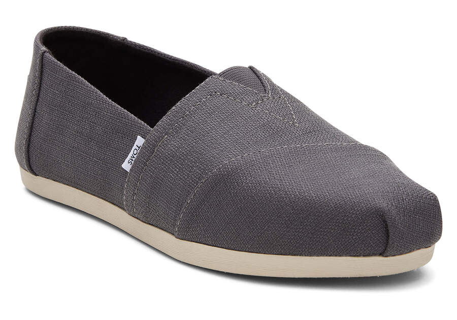 Pavement Grey Women's Toms Alpargata Woven Alpargatas Ireland | IE205-382