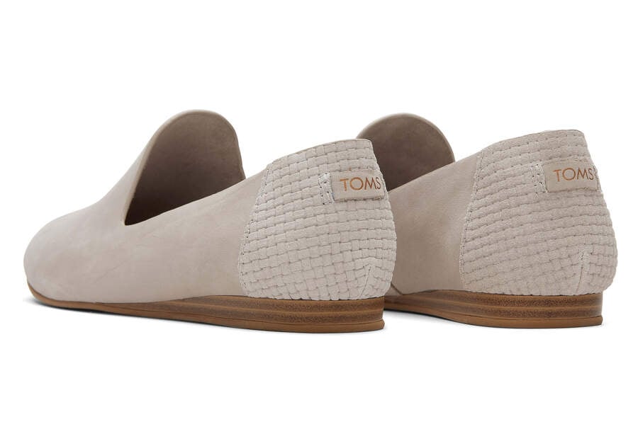 Pebble Grey Women's Toms Darcy Flat Flat Shoes Ireland | IE510-872