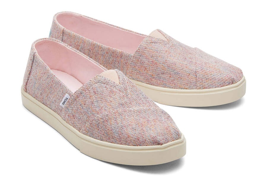 Pink Metallic Women's Toms Alpargata Cupsole Slip On Slip On Ireland | IE655-965