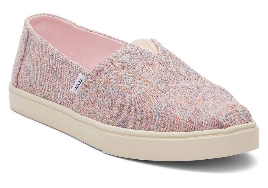 Pink Metallic Women's Toms Alpargata Cupsole Slip On Slip On Ireland | IE655-965