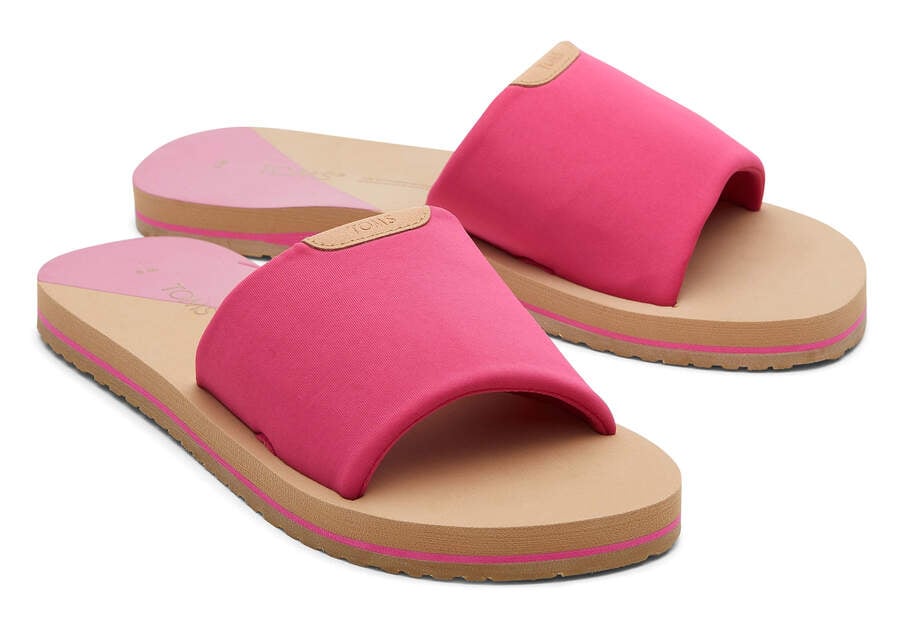 Pink Repreve Jersey Women\'s Toms Carly Sandal Sandals Ireland | IE844-425