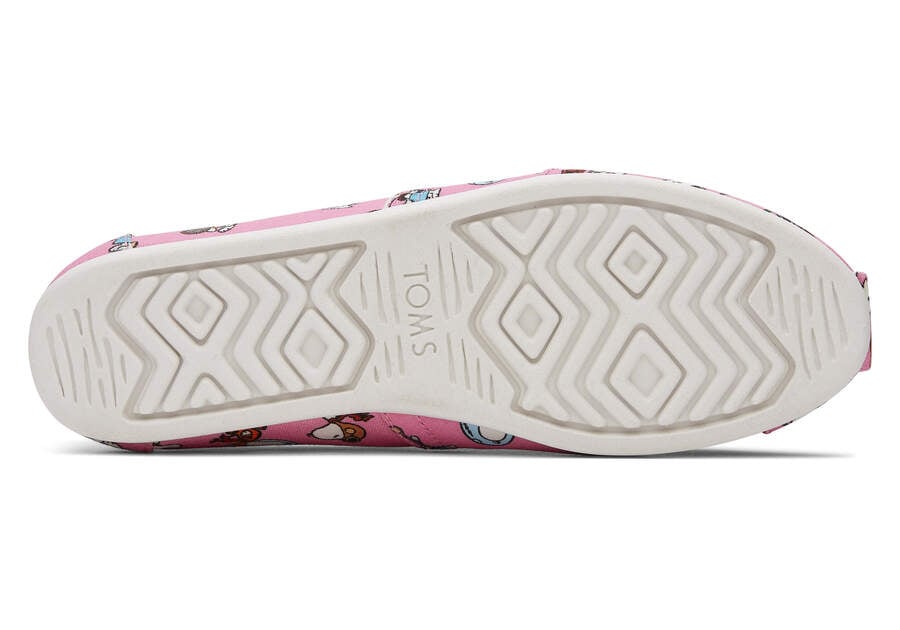 Pink Snoopy Print Women's Toms X Peanuts® Alpargata Alpargatas Ireland | IE800-618