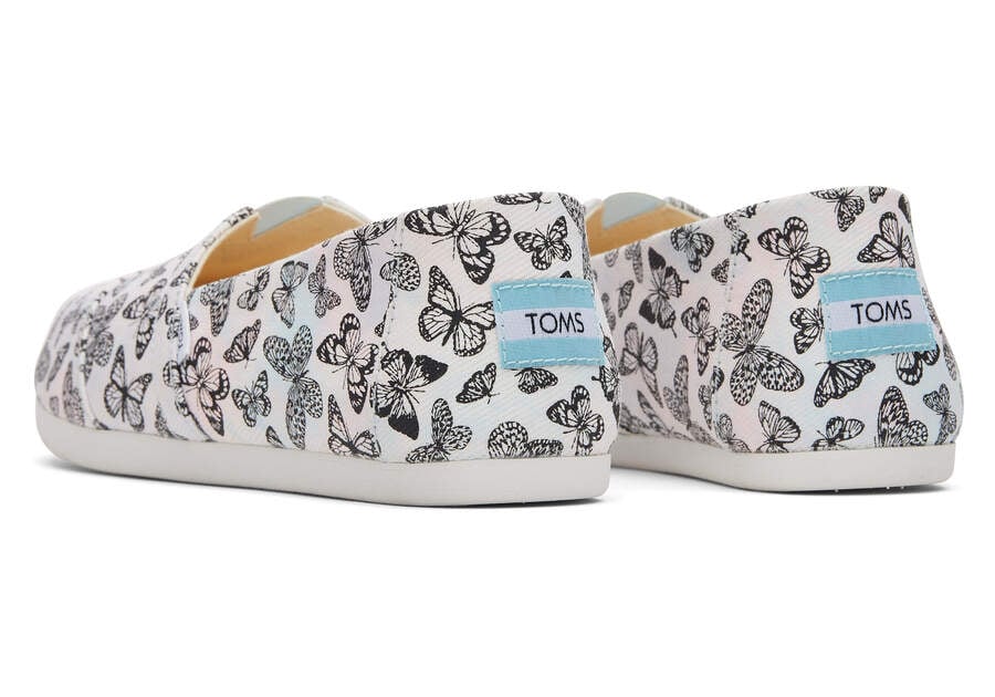 Pink Tie Dye Women's Toms Alpargata Butterflies Alpargatas Ireland | IE070-362