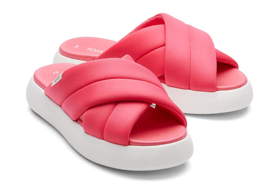 Raspberry Women's Toms Mallow Crossover Sandals Ireland | IE427-640