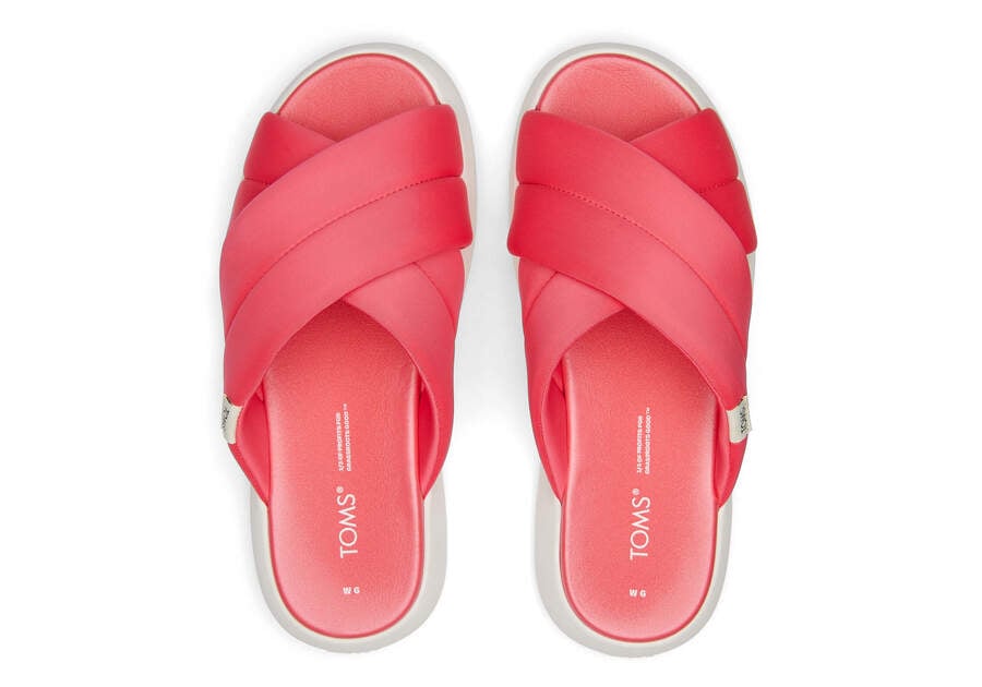 Raspberry Women's Toms Mallow Crossover Sandals Ireland | IE427-640