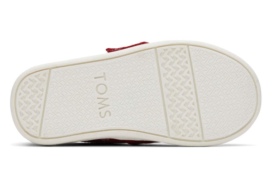 Red Kids' Toms Tiny Alpargata Canvas Alpargatas Ireland | IE413-825