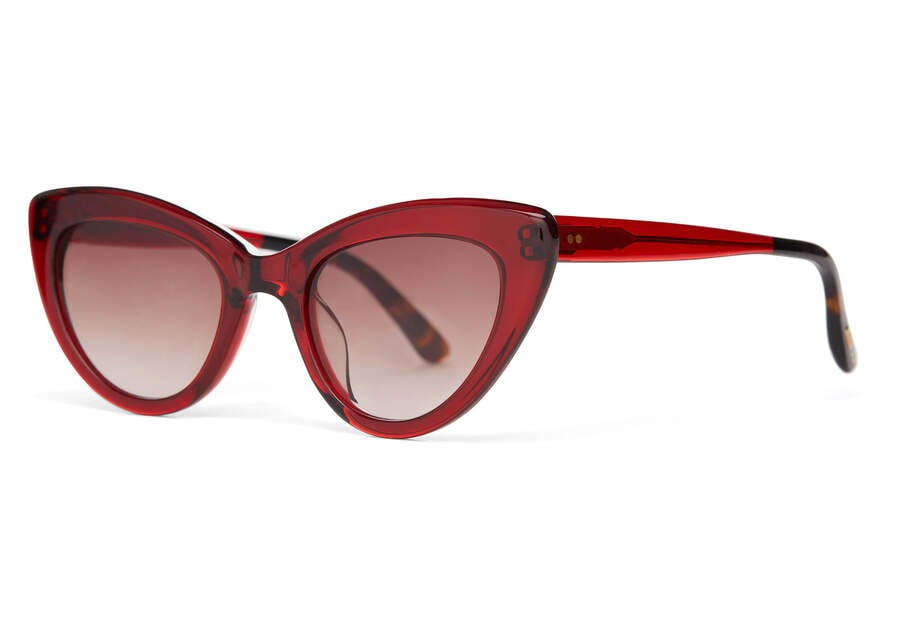 Rosewood Crystal Women's Toms Willow Sunglasses Ireland | IE824-195