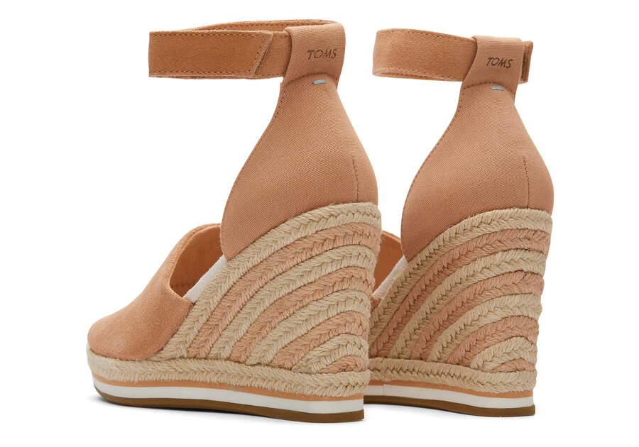 Sandy Beige Women's Toms Marisol Wedge Heel Heels Ireland | IE807-549