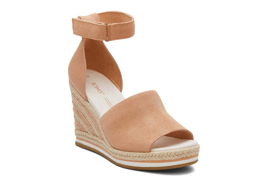 Sandy Beige Women's Toms Marisol Wedge Heel Heels Ireland | IE807-549