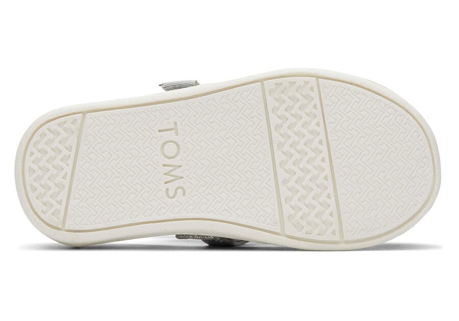 Silver Iridescent Kids' Toms Tiny Mary Jane Slip On Ireland | IE744-797