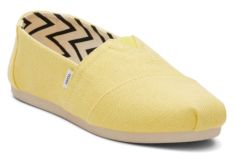 Sunny Yellow Women's Toms Alpargata Heritage Canvas Alpargatas Ireland | IE326-117