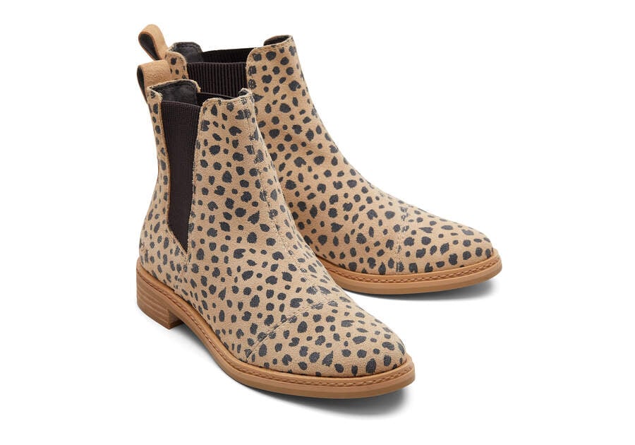 Tan Cheetah Women's Toms Charlie Boot Boots Ireland | IE559-985