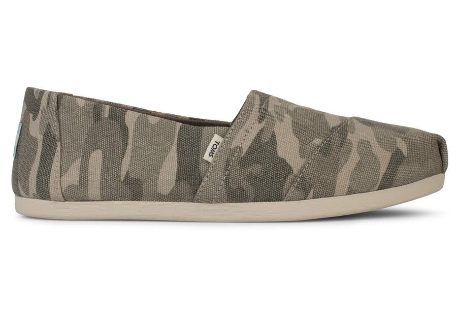 Taupe Grey Women\'s Toms Alpargata Camo Alpargatas Ireland | IE472-035