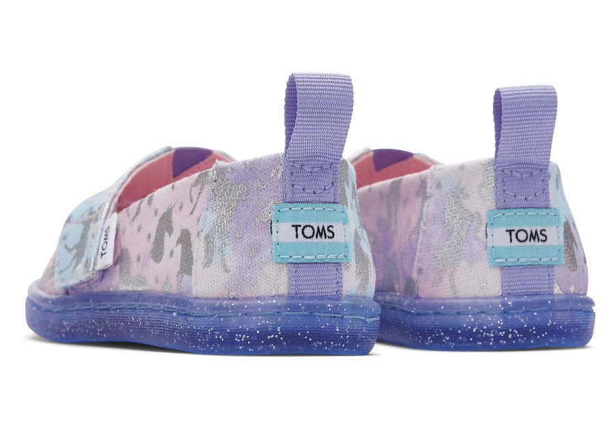 Tie Dye Foil Kids' Toms Tiny Alpargata Unicorn Alpargatas Ireland | IE138-224