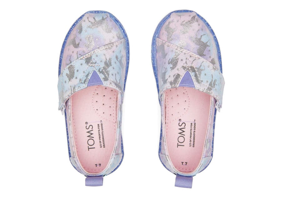 Tie Dye Foil Kids' Toms Tiny Alpargata Unicorn Alpargatas Ireland | IE138-224