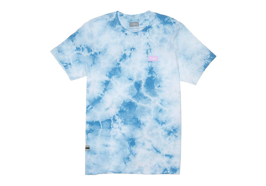 Tie Dye Men\'s Toms Logo Crew Tee T Shirts Ireland | IE822-708