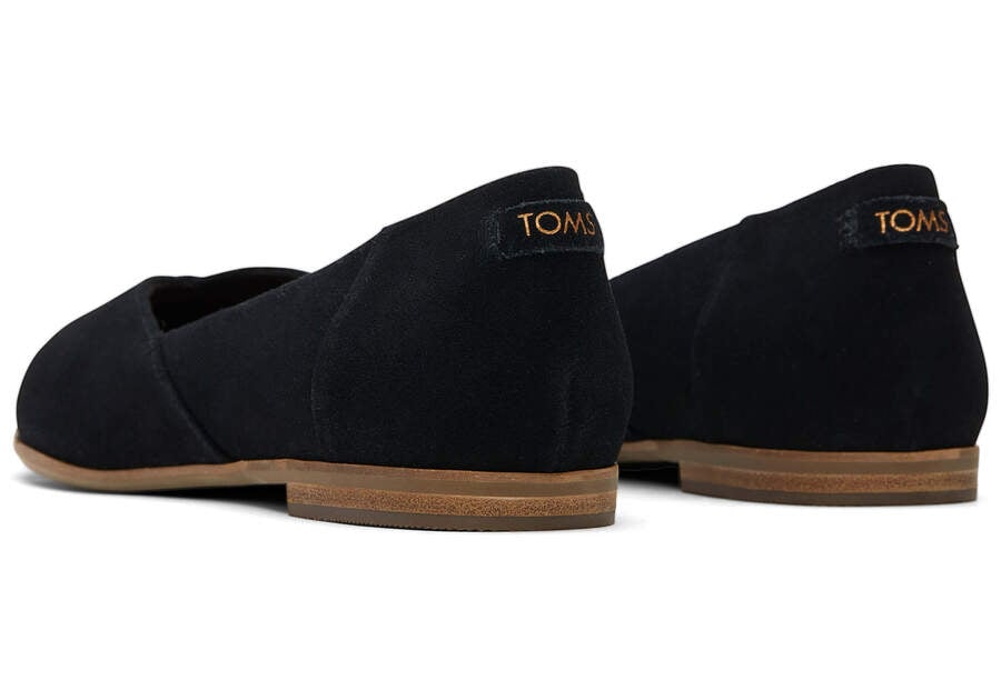 True Black Women's Toms Jutti Neat Flat Flat Shoes Ireland | IE083-226