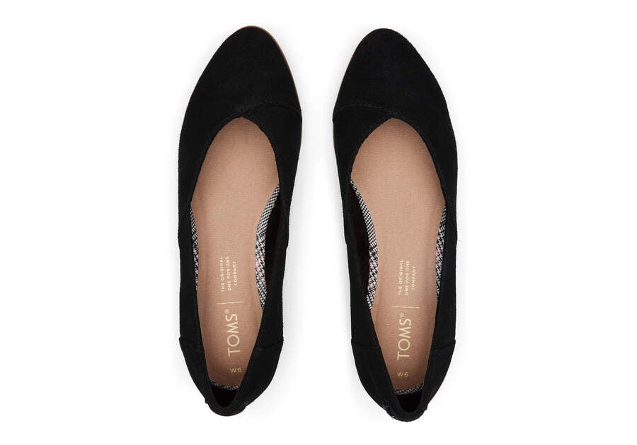 True Black Women's Toms Jutti Neat Flat Flat Shoes Ireland | IE083-226