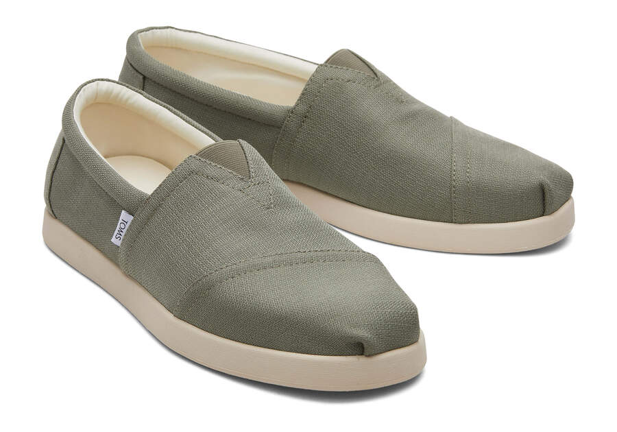 Vetiver Grey Men's Toms Alp Fwd Espadrilles Ireland | IE958-895