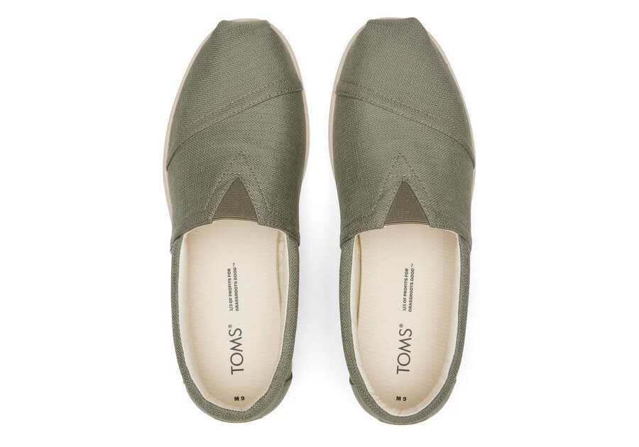 Vetiver Grey Men's Toms Alp Fwd Espadrilles Ireland | IE958-895