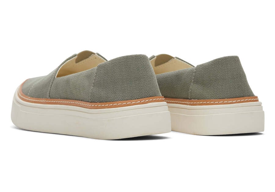 Vetiver Grey Women's Toms Parker Slip On Slip On Ireland | IE483-474