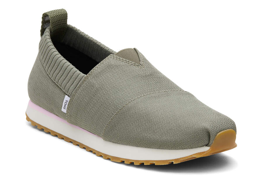 Vetiver Grey Women's Toms Resident Slip On Ireland | IE849-938