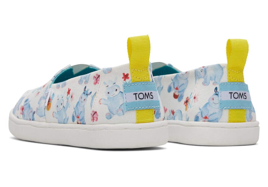 White Hippos Kids' Toms Youth Alpargata Summer Hippos Alpargatas Ireland | IE771-607