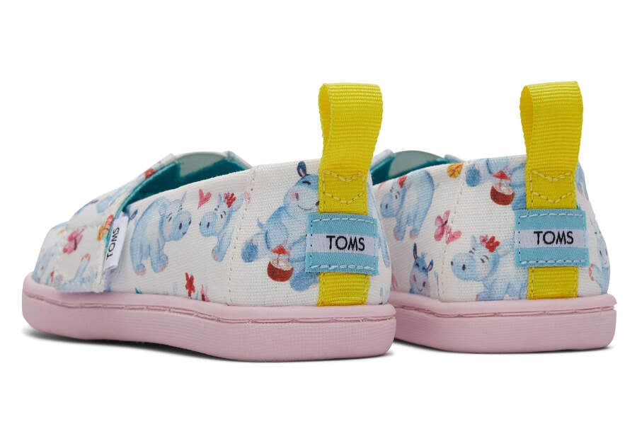 White Kids' Toms Tiny Alpargata Summer Hippos Alpargatas Ireland | IE523-197