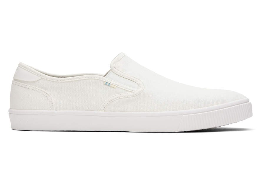 White Men\'s Toms Baja Slip On Slip On Ireland | IE215-354