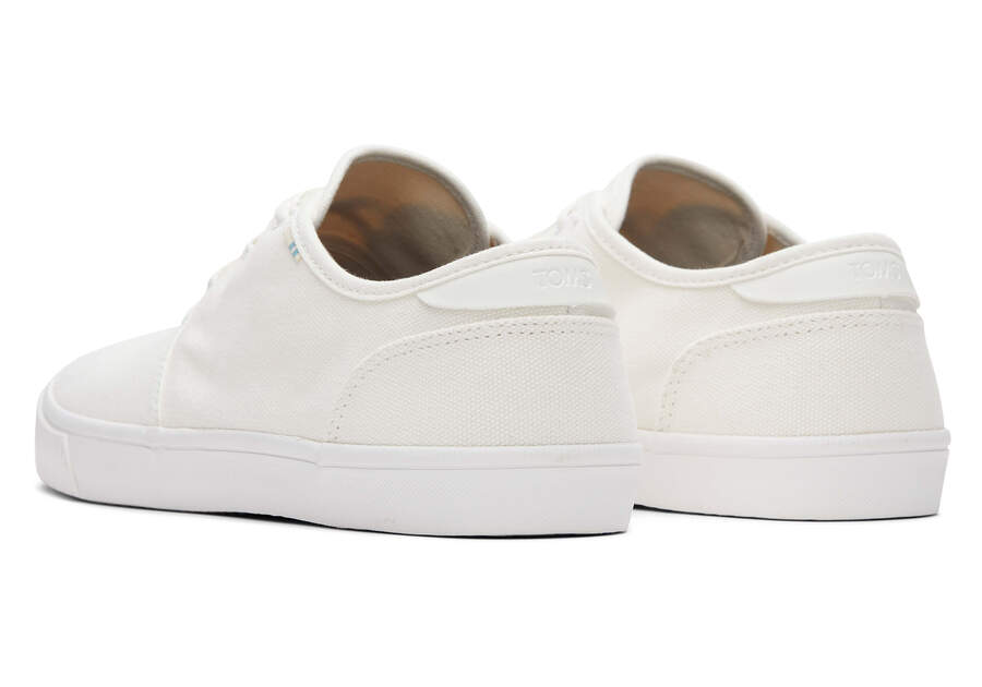 White Men's Toms Carlo Sneaker Sneakers Ireland | IE292-483